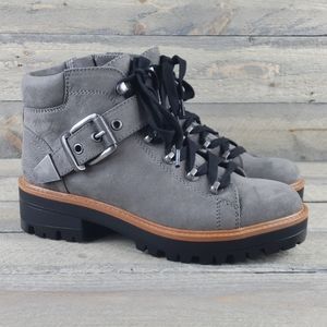Indigo rd. IrBIS Ankle Boots Gray Lace up/zipper